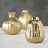 Vaasjes Goud (set van 3) Metaal / Aluminium  Esko - Boltze Home (10 x 12cm)