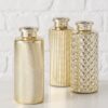 Gouden Vaasjes Glas (set van 3) - Boltze Home Adore (H13cm)
